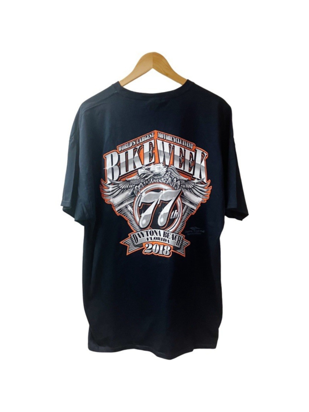 2018 77th Bike Motorcycle Week Daytona Florida Graphic T-Shirt SZ 2XL Black